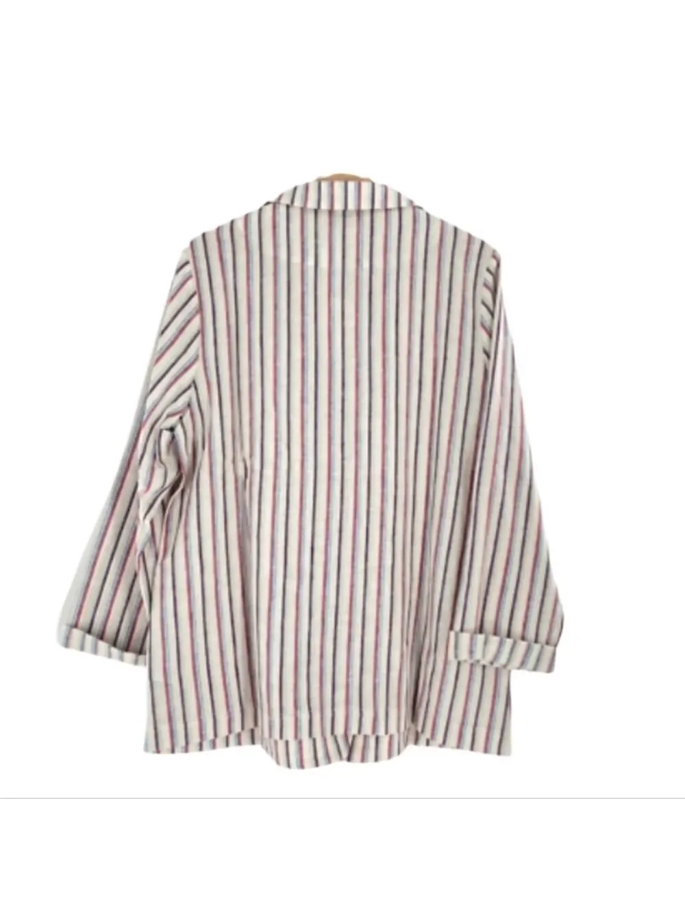 Dolan Left Coast Collection Antropologie Blazer Striped Linen Double-breasted XL